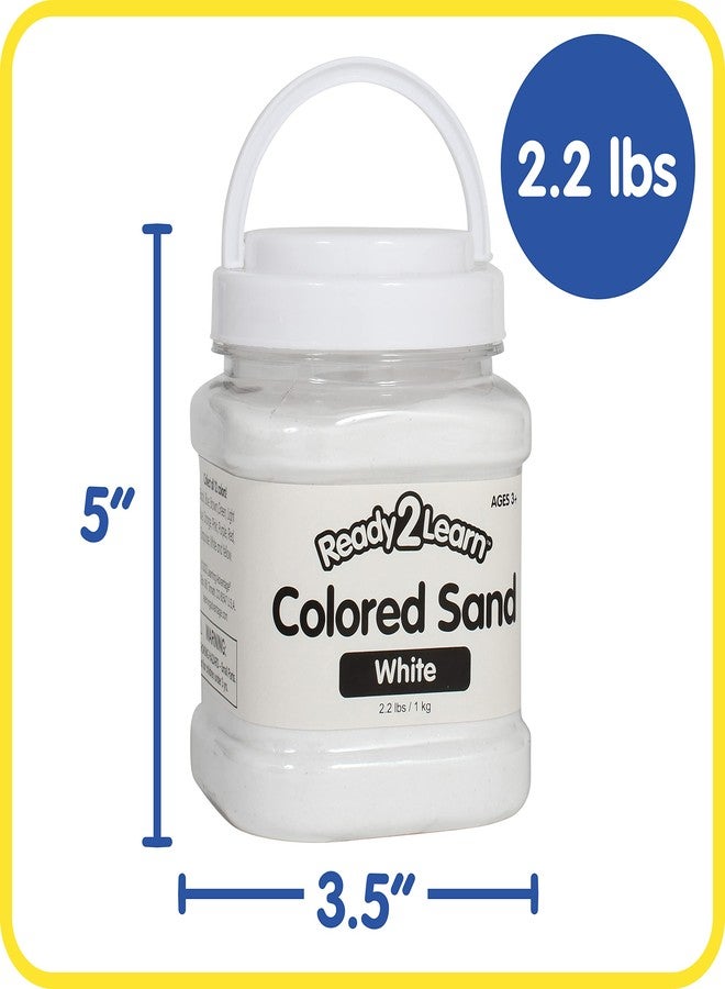 Ready 2 Learn Colored Sand | White | 2.2 lbs | Play Sand for Kids | Perfect for Arts and Crafts and Sensory Bins - Image 2